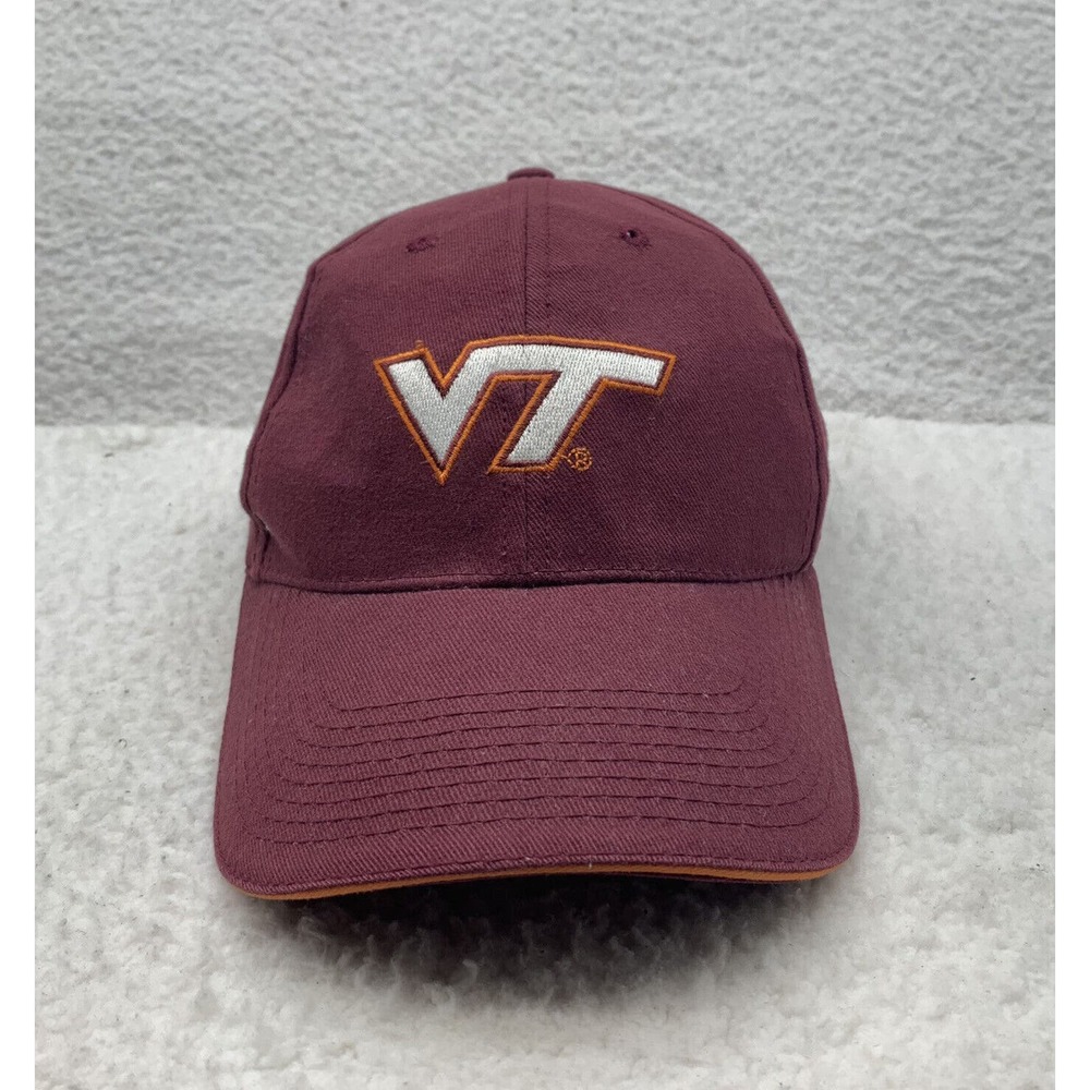 Virginia Tech Hokies Baseball Hat Adult Hook Loop OSFM Red College VT NCAA Sport